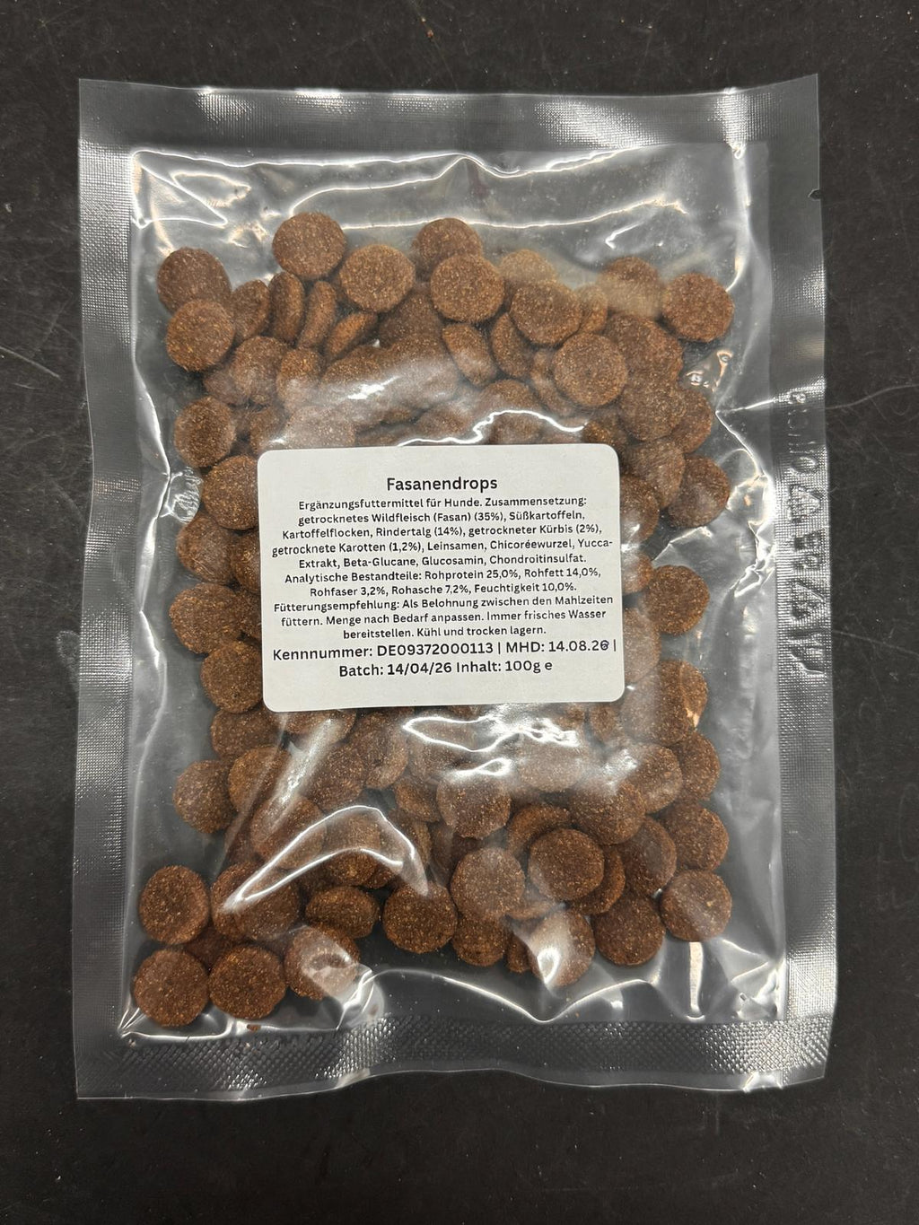 Fasanendrops – Der feine Wild-Snack für anspruchsvolle Hunde (100 g)