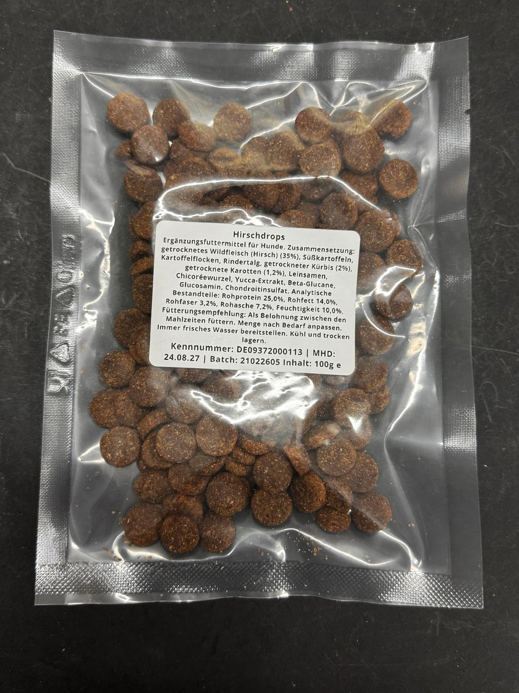 Hirschdrops – Der herzhafte Wildgenuss für Training & Belohnung (100 g)