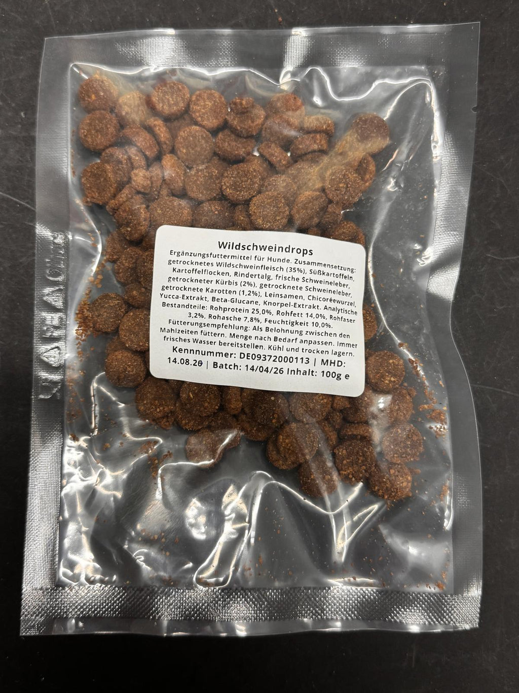 Wildschweindrops – Der urige Wild-Snack für höchste Ansprüche (100 g)