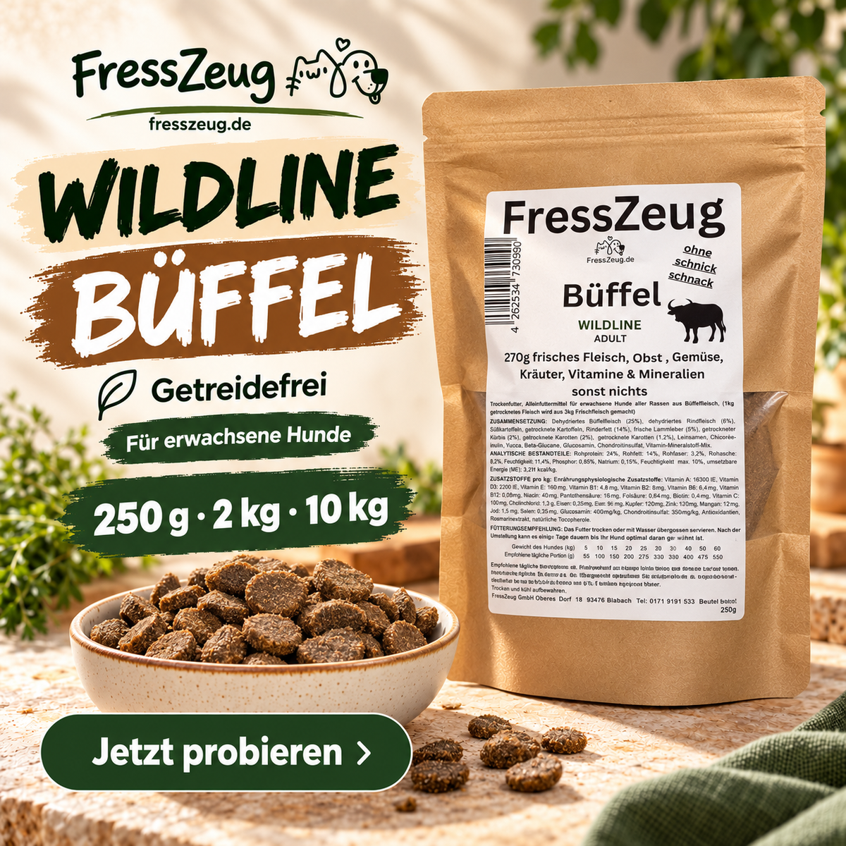 FressZeug Bueffel Wildline – Werbebild