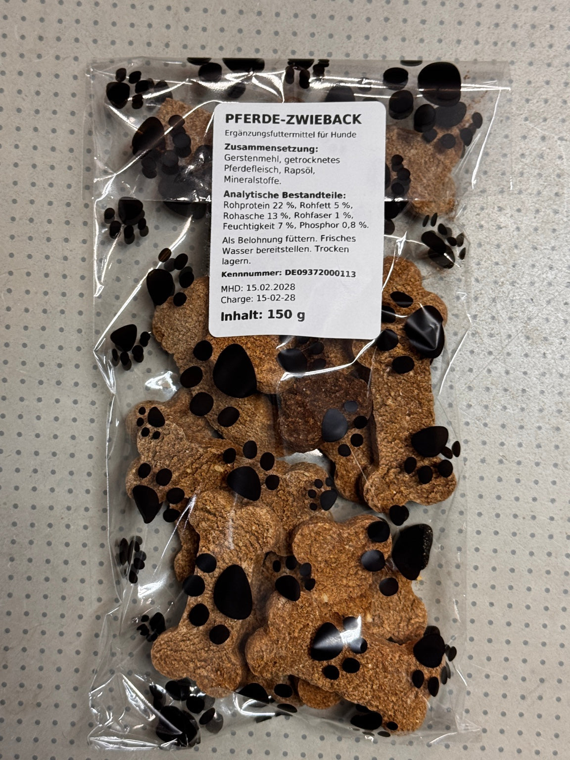 FRESSZEUG Pferde-Zwieback 150 g – Ergänzungsfuttermittel für Hunde