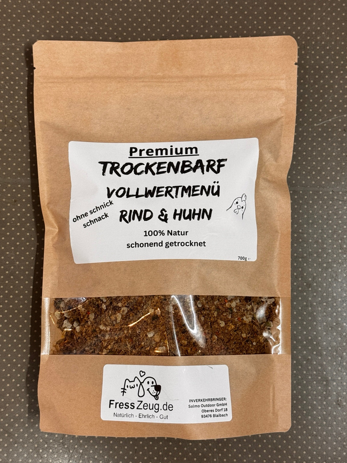 FressZeug Trockenbarf Rind & Huhn 700 g Vorderseite