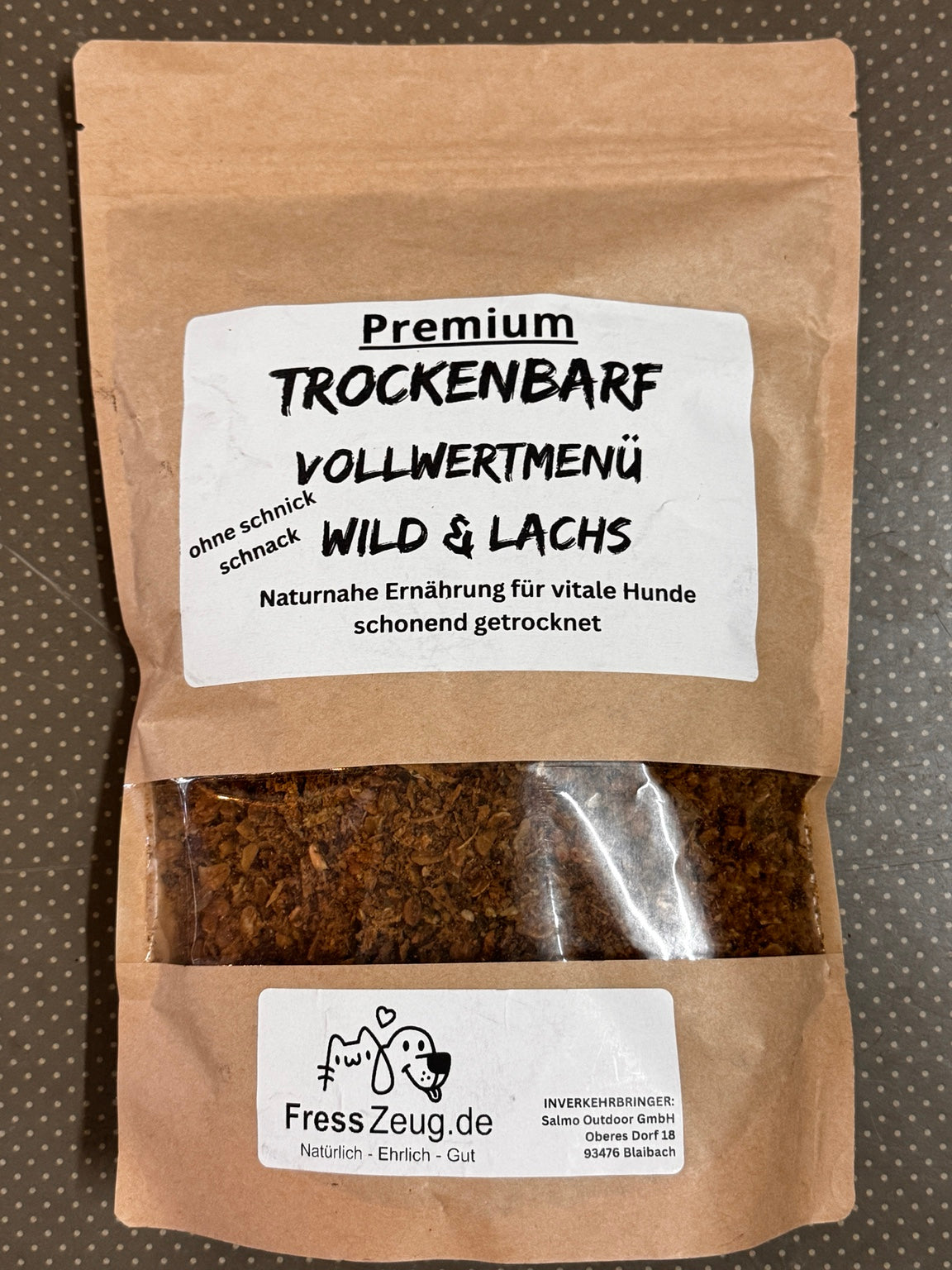 FressZeug Trockenbarf wild-lachs 700 g vorne