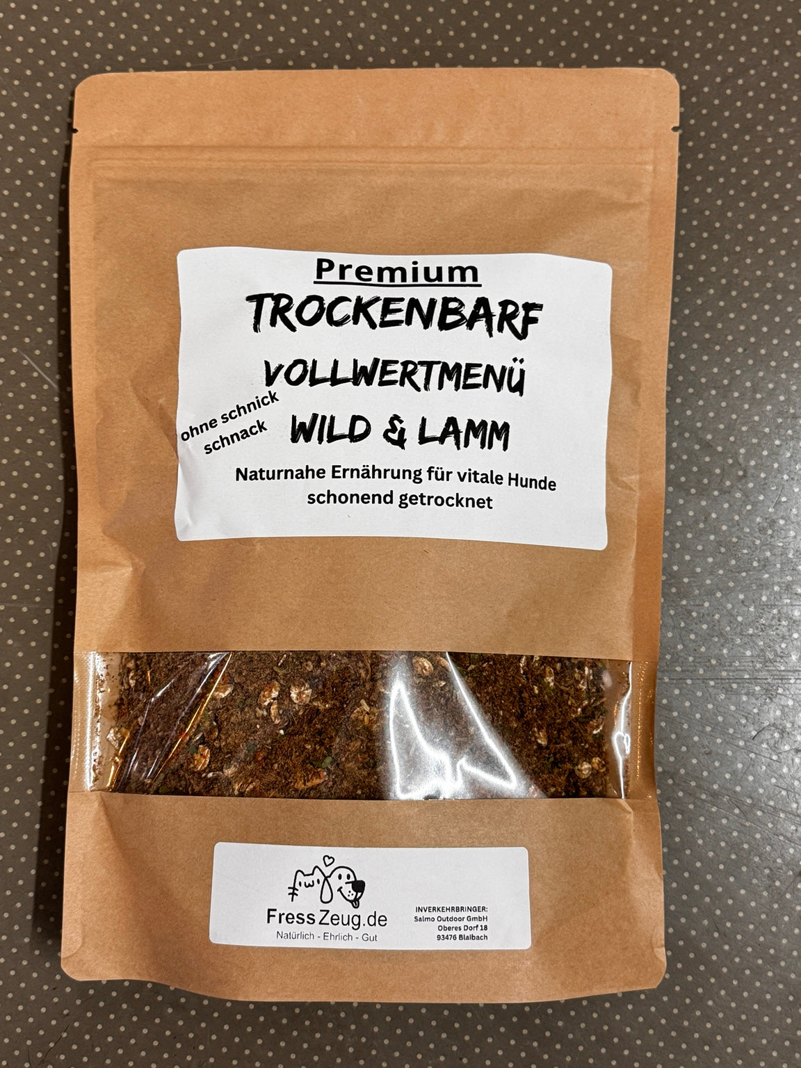 FressZeug Trockenbarf wild-lamm 700 g vorne