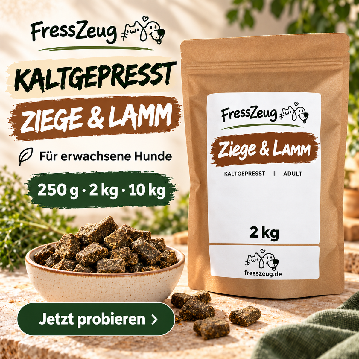 FressZeug Ziege-Lamm-Kaltgepresst Werbebild